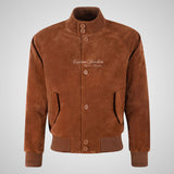 CRUZ Men’s Suede Bomber Blouson Jacket