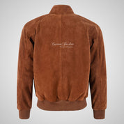 CRUZ Men’s Suede Bomber Blouson Jacket