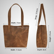 Women's Leather Tote Bag Shoulder Bag Leather Bucket Purse