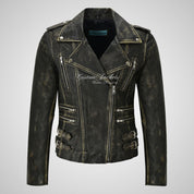 CATWALK Ladies Leather Biker Jacket Soft Lambskin Leather