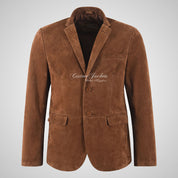 ROMA Men’s Goat Suede Leather Blazer