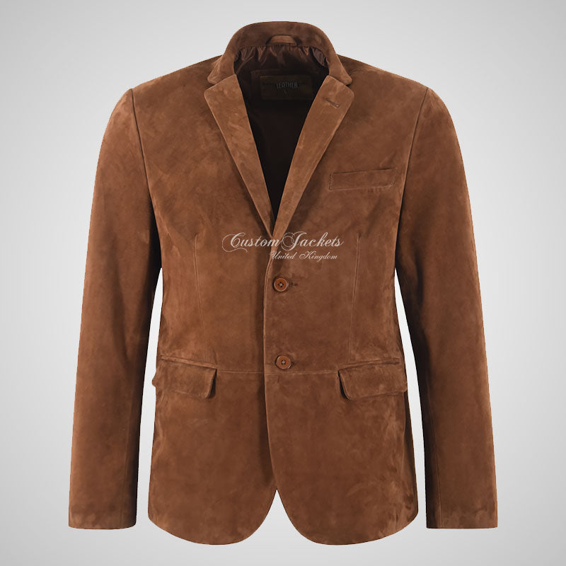 ROMA Men’s Goat Suede Leather Blazer
