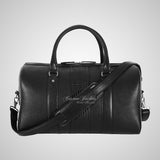 Unisex Leather Weekend Bag Travel Outdoor Luggage Holdall Bag