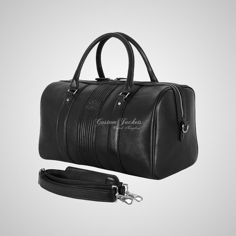 Unisex Leather Weekend Bag Travel Outdoor Luggage Holdall Bag