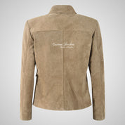 FELICITY Button Down Suede Jacket for Women