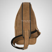 Leather Sling Bag Anti Theft Crossbody Bag
