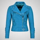 STYLESTAR Ladies Leather Biker Fashion Jacket Soft Lamb Napa Leather