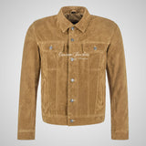 WEST Trucker Suede Jacket Denim Style Shirt Jacket