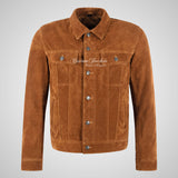 WEST Trucker Suede Jacket Denim Style Shirt Jacket