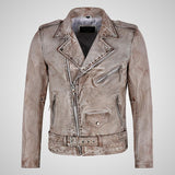 MARLON BRANDO Style Mens Biker Leather Jacket Casual Fashion Jacket