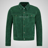 WEST Trucker Suede Jacket Denim Style Shirt Jacket