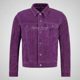 WEST Trucker Suede Jacket Denim Style Shirt Jacket