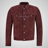 WEST Trucker Suede Jacket Denim Style Shirt Jacket