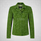 DAVONTE Women Suede Blazer Jacket