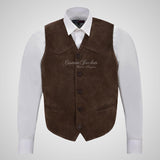AUTOGRAPH Suede Leather Waistcoat for Mens Silky Soft Suede Vest