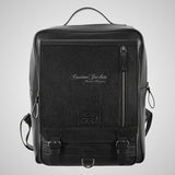 Mens Leather Laptop Backpack Bag Large Capacity College School Bag