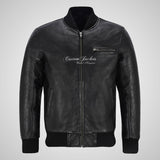 SEVENTIES 70’s Leather Bomber Jacket For Mens