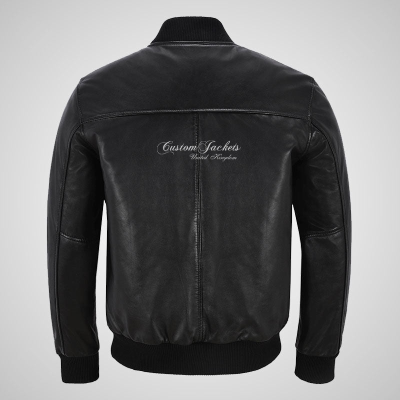 SEVENTIES 70’s Leather Bomber Jacket For Mens