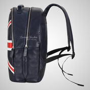 Union Jack Leather Backpack Hand Carry School College Office Bag