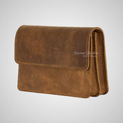 Leather Travel Belt Cum Wrist Bag Unisex Bag for Hands-Free Convenience