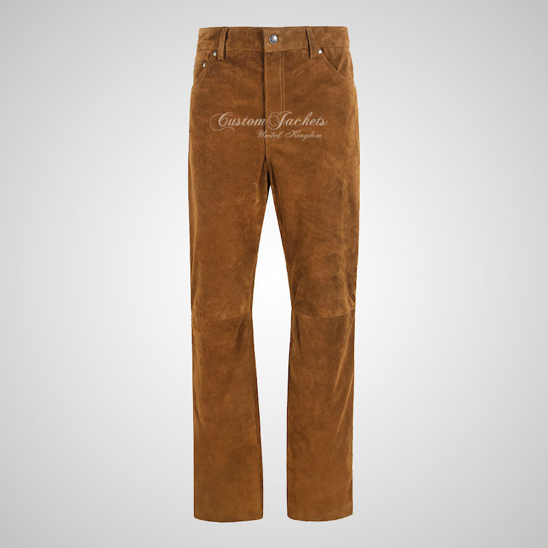 501 Suede Leather Jeans Style Leather Pants For Men