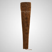 TROOPER Mens Suede Leather Laced Pants