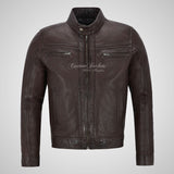 RYE Biker Leather Jacket For Mens Soft Leather Casual Fashion Jacket