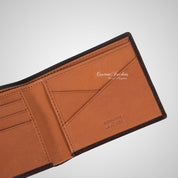 Mens Bifold Leather Wallet Brown Tan Card Holder RFID PROTECTED