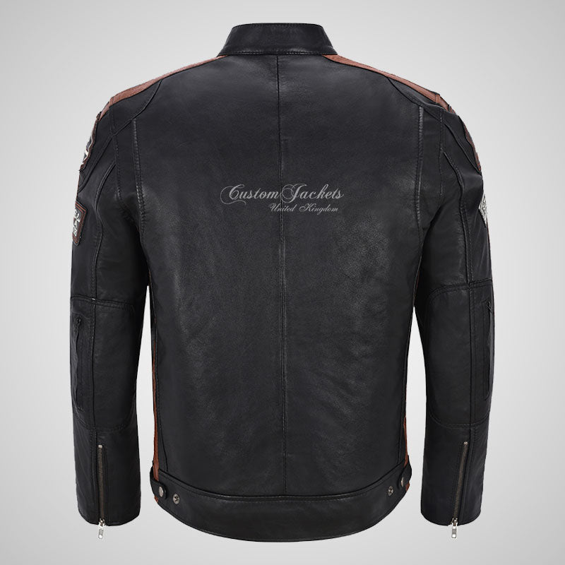 Superdry endurance road trip leather clearance jacket