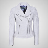 ROSETTA Ladies Biker Leather Jacket Soft Lambskin Napa Leather