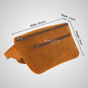 Fanny Pack Real Leather Waist Hip Bum Bag
