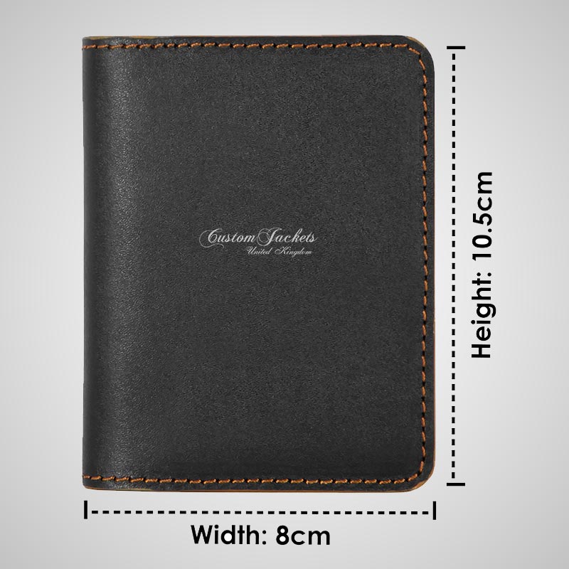 Unisex Leather Small ID Credit Card & Money Wallet