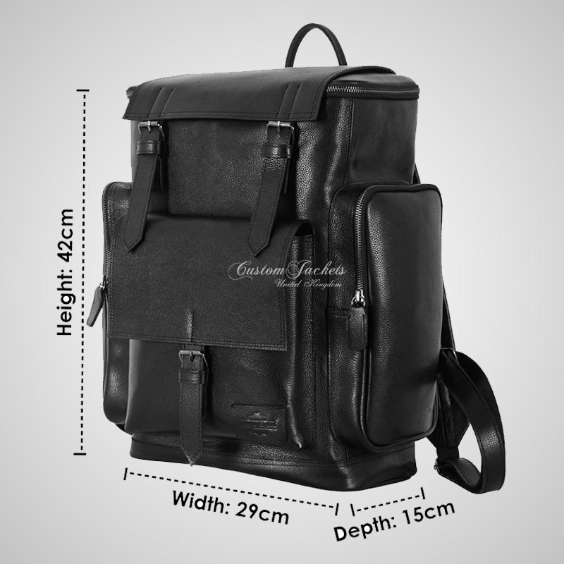 Unisex Leather Backpack Rucksack Casual Style College Travel Bag